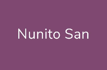 Nunito Sans font