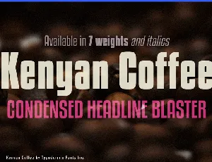 Kenyan Coffee font