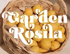 Garden Rosila font