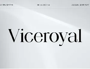 Viceroyal font