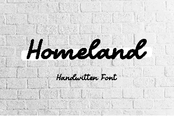 Homeland Italic font