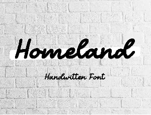 Homeland Italic font