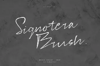 Signotera Brush font