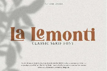 La Lemonti font