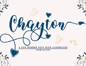 Chayton Script font