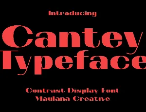 Cantey font