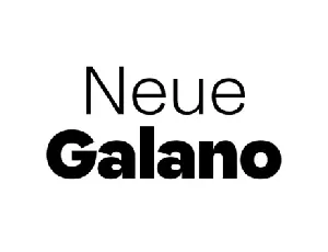 Neue Galano Family font