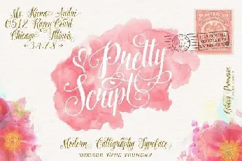 Pretty Script Free font