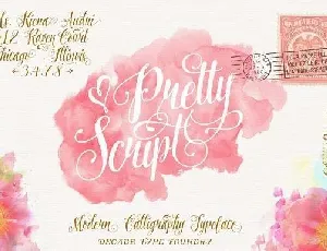 Pretty Script Free font