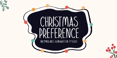 Christmas Preference font