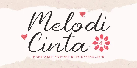 Melody Cinta font