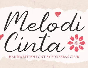 Melody Cinta font