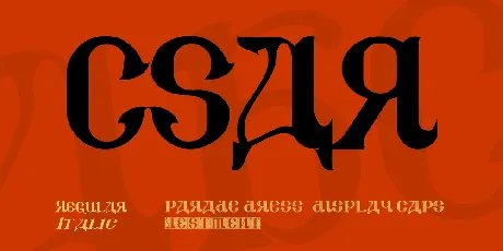 CSAR font