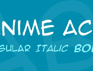 Anime Ace font