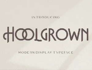 Hoolgrown font