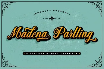 Madena Parlling font