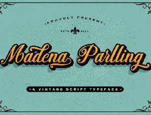 Madena Parlling font