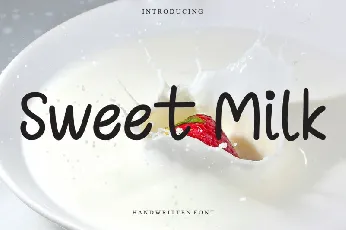 Sweet Milk font