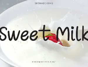 Sweet Milk font