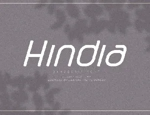 Hindia Sans Serif font