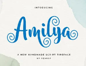 Amilya Calligraphy font