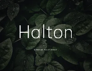 Halton font