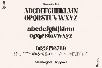 Quina font