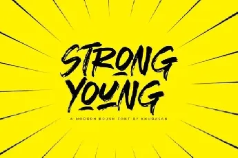 Strong Young font