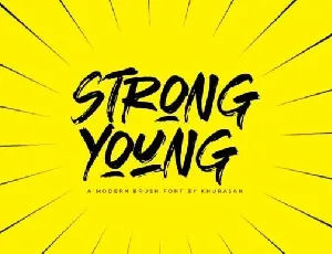 Strong Young font