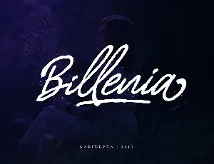 Billenia Script Free font