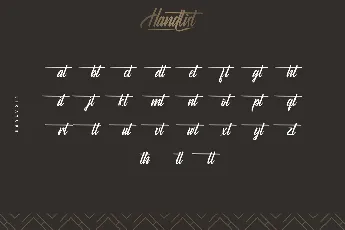 Handlist Demo font