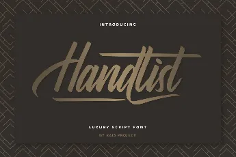 Handlist Demo font