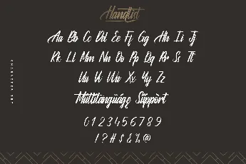 Handlist Demo font