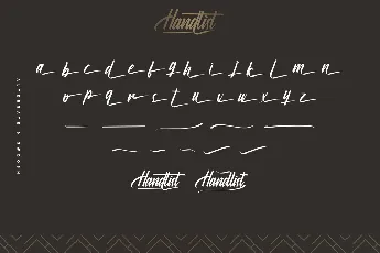 Handlist Demo font