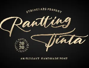 Rantting Tjinta font