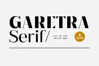 Garetra font