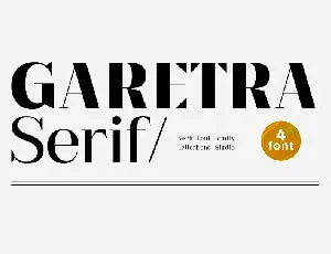 Garetra font