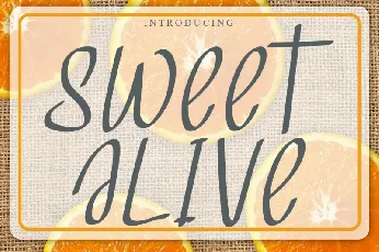 Sweet Alive font