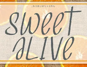 Sweet Alive font