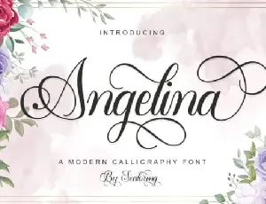 Angelina Calligraphy font