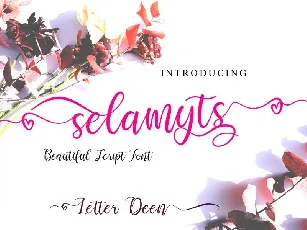 Selamyts Script font