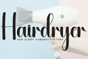 Hairdryer Script font