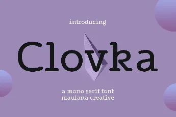 Clovka font