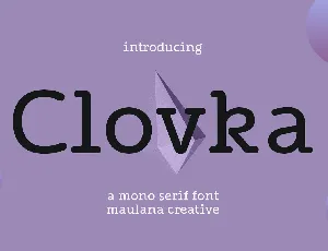 Clovka font