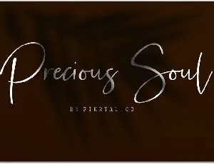 Precious Soul Script font