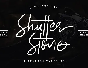 Shutter Stone Free font