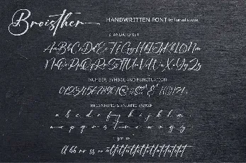 Broisther font