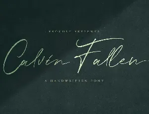 Calvin Fallen font
