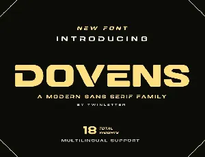 DOVENS Personal Use font