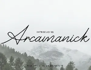Arcamanick font